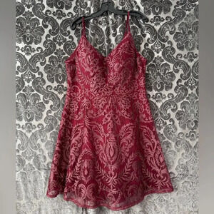 NWT Speechless plus women’s formal cocktail dress wine color sz:16W